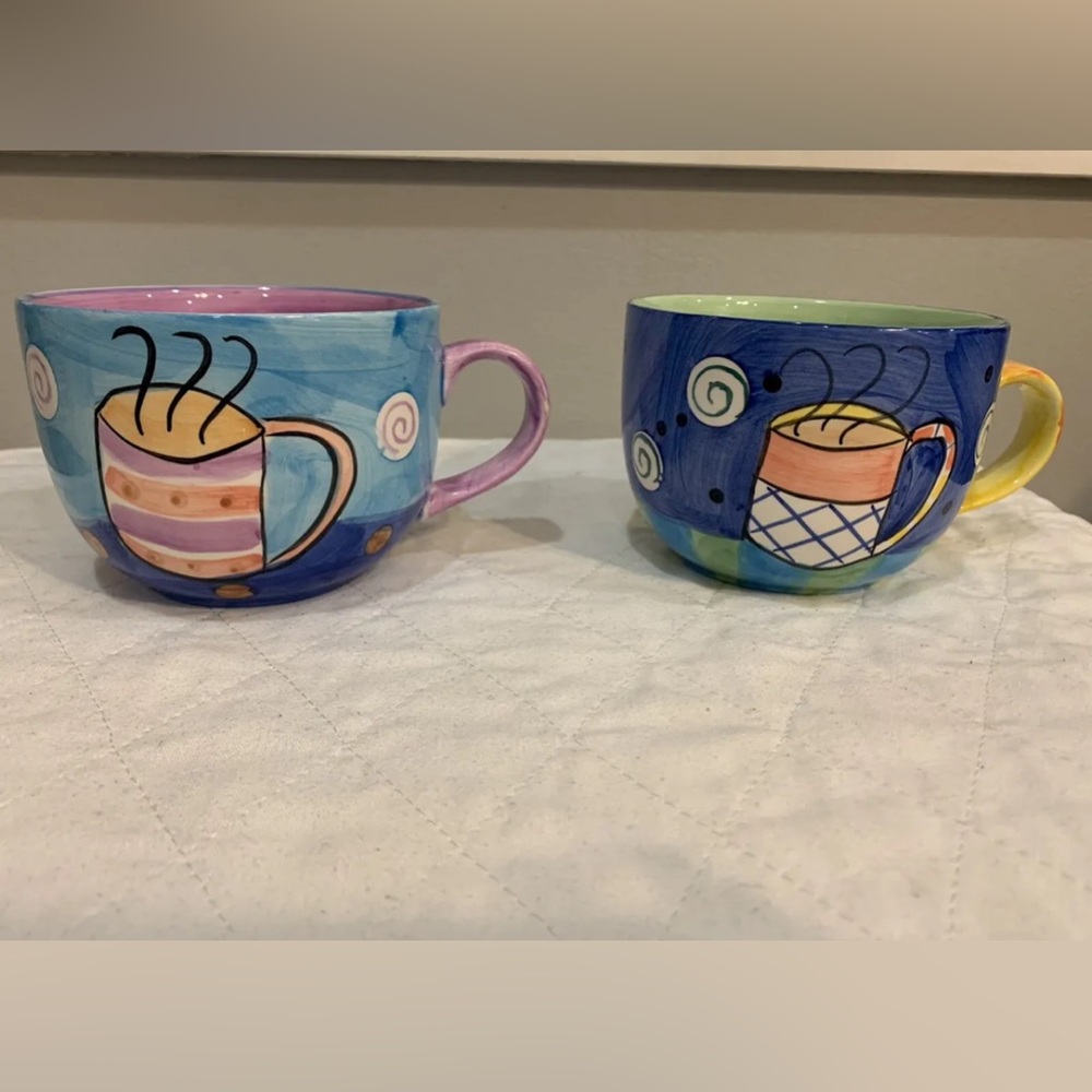 Bella Casa By Ganz 2 Oversized Cups/Mugs